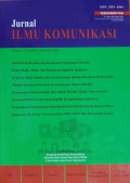 Jurnal Ilmu Komunikasi Vol.13 No.2