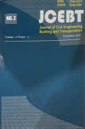 Jcebt : Journal Of Civil Engineering Building And Transportation Vol.2 No.2