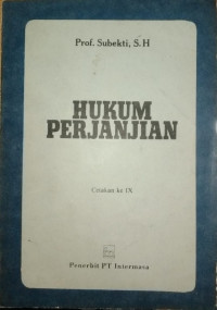 Hukum Perjanjian