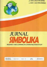 Jurnal Simbolika: Research And Learning In Communication Study Vol.6 No.1