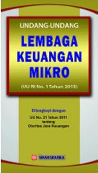 Undang - Undang Lembaga Keuangan Mikro