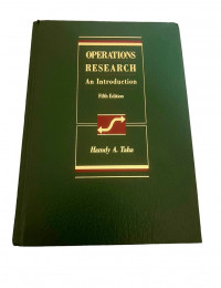 Operation Research : an Introduction