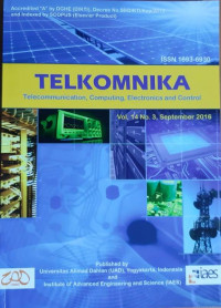 Telkomnika : Telecommunication, Computing, Electronics And Control Vol.14 No.3