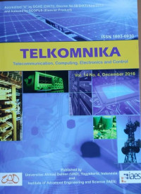 Telkomnika : Telecommunication, Computing, Electronics And Control Vol.14 No.4